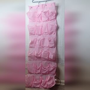 Pink Over-the-Door 12 Pair Shoe Organizer